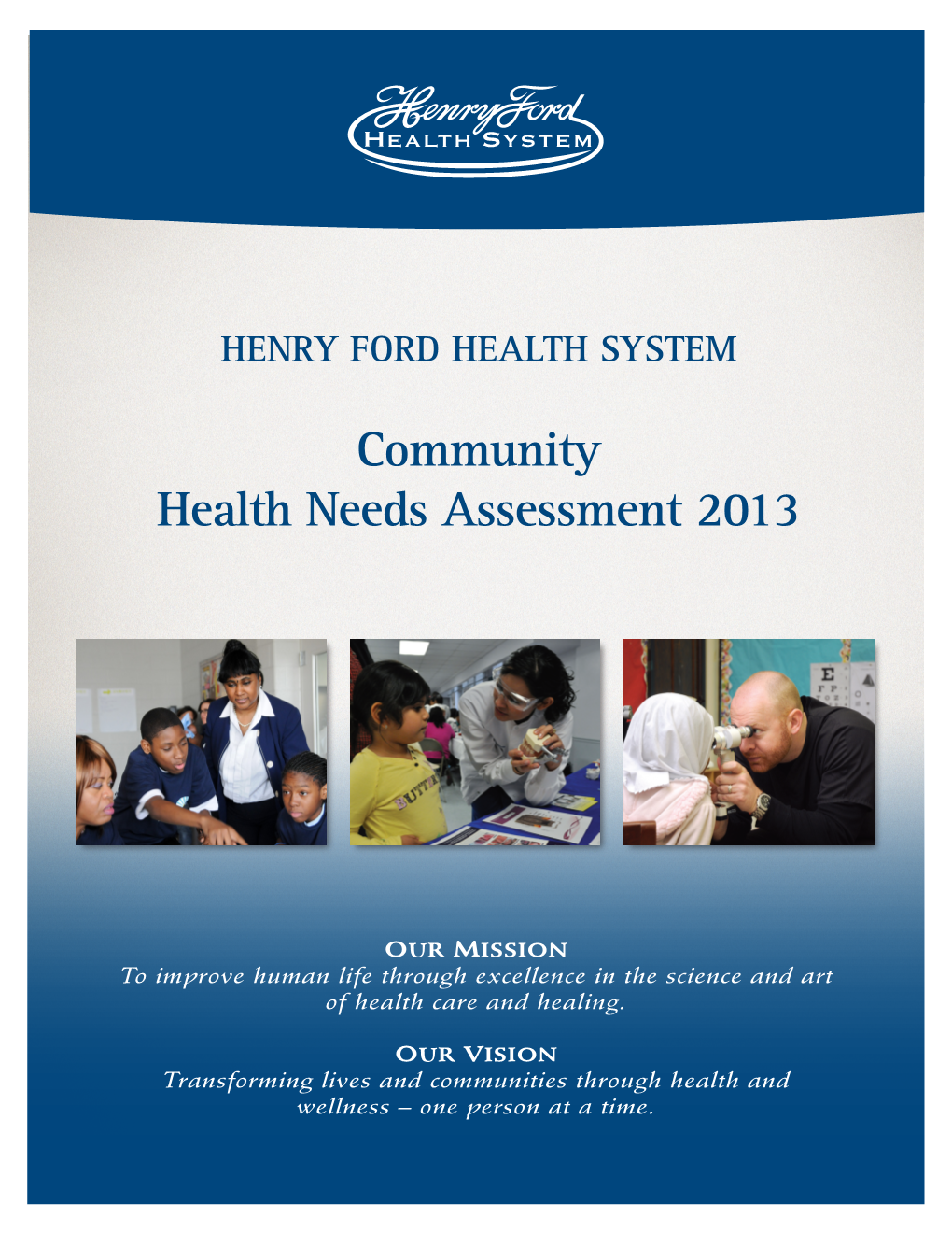 Community Health Needs Assessment 2013