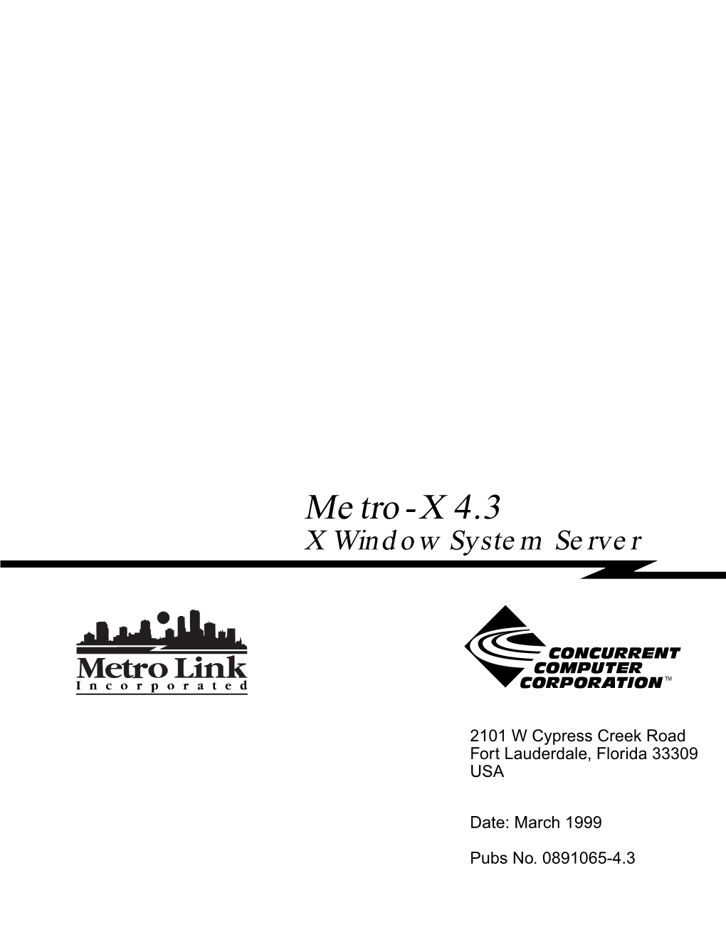 Metro-X 4.3 X Window System Server