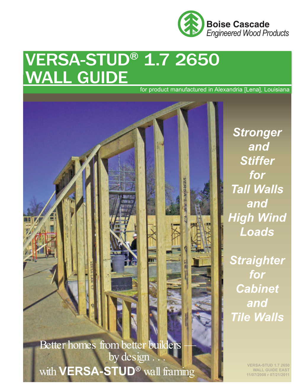 VERSA-STUD® 1.7 2650 WALL GUIDE for Product Manufactured in Alexandria [Lena], Louisiana