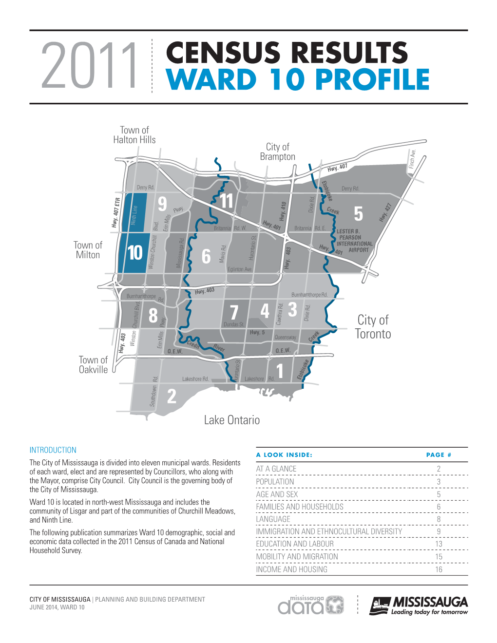 2011 Census Results Ward 10 Profile