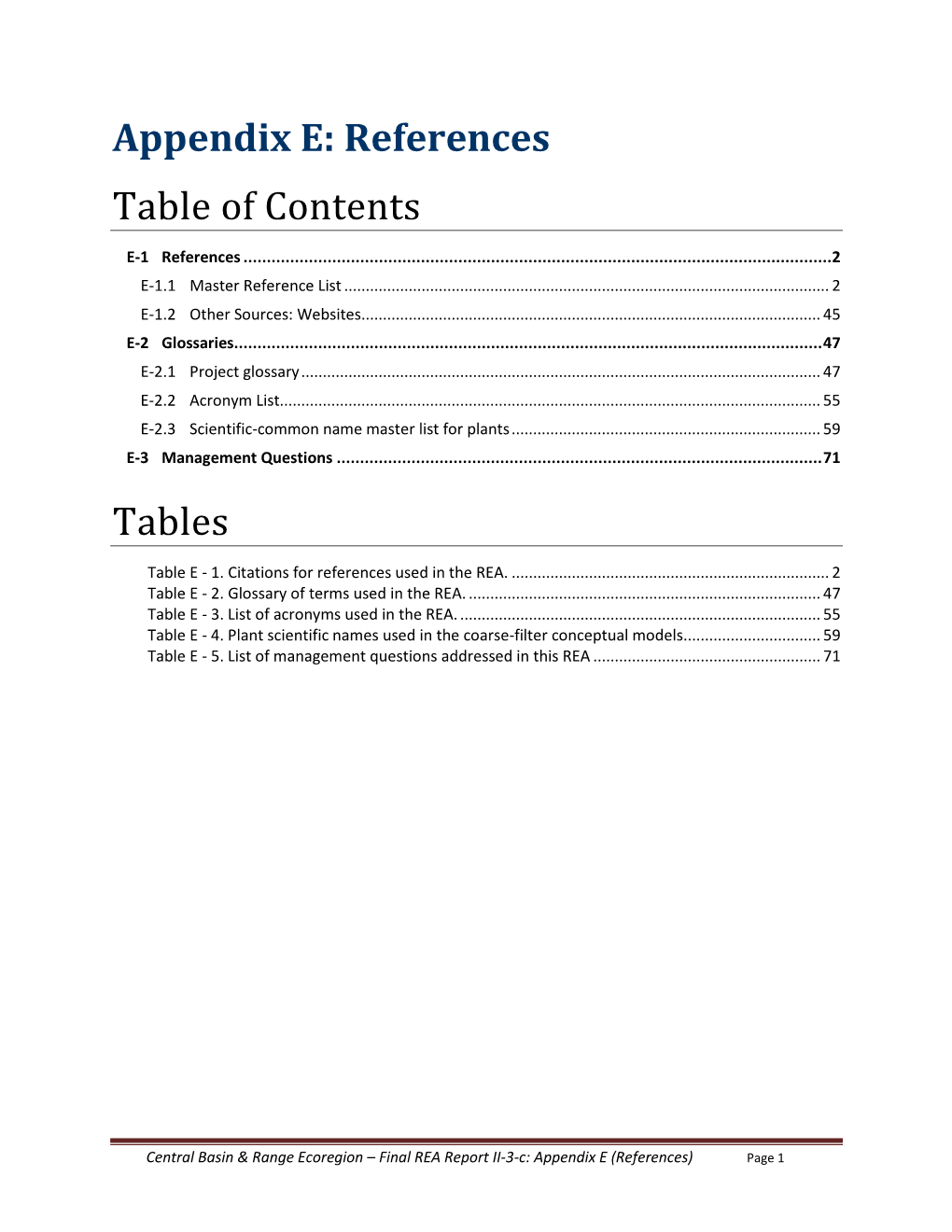 Appendix E: Refs, Glossary, Acronyms