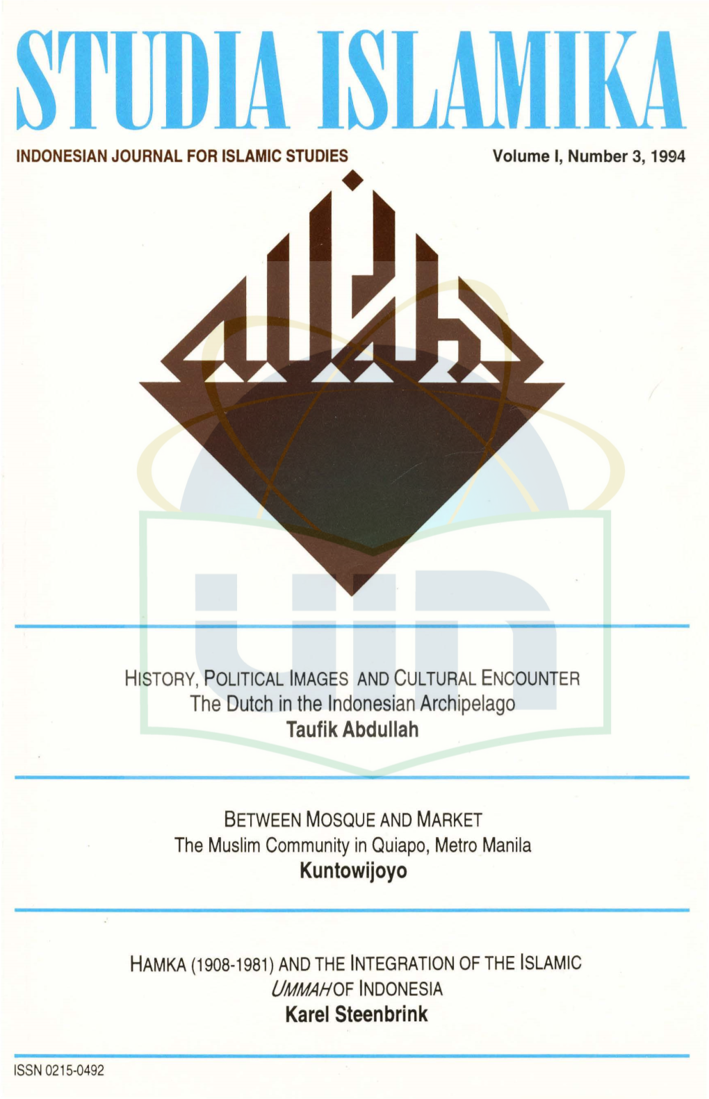 STUD La ISLAMIKA INDONESIAN JOURNAL for ISLAMIC STUDIES• Volume I, Number 3, 1994