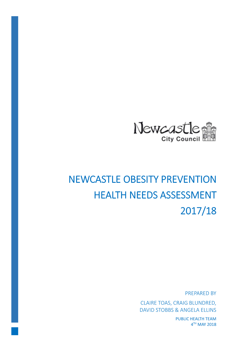 Newcastle Obesity Prevention Health Needs Assessment 2017/18