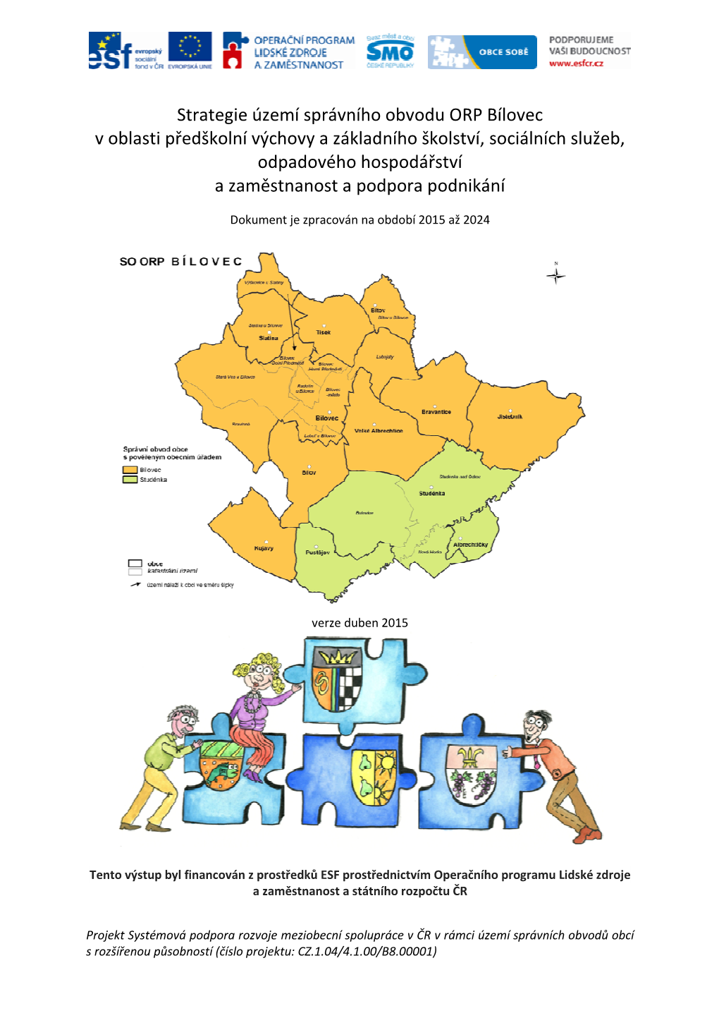 Strategie Území Správního Obvodu ORP Bílovec V Oblasti Předškolní