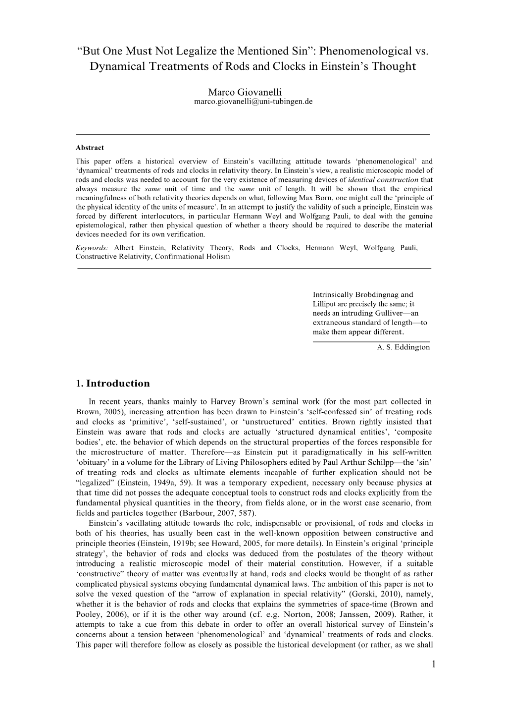 “But One Must Not Legalize the Mentioned Sin”: Phenomenological Vs