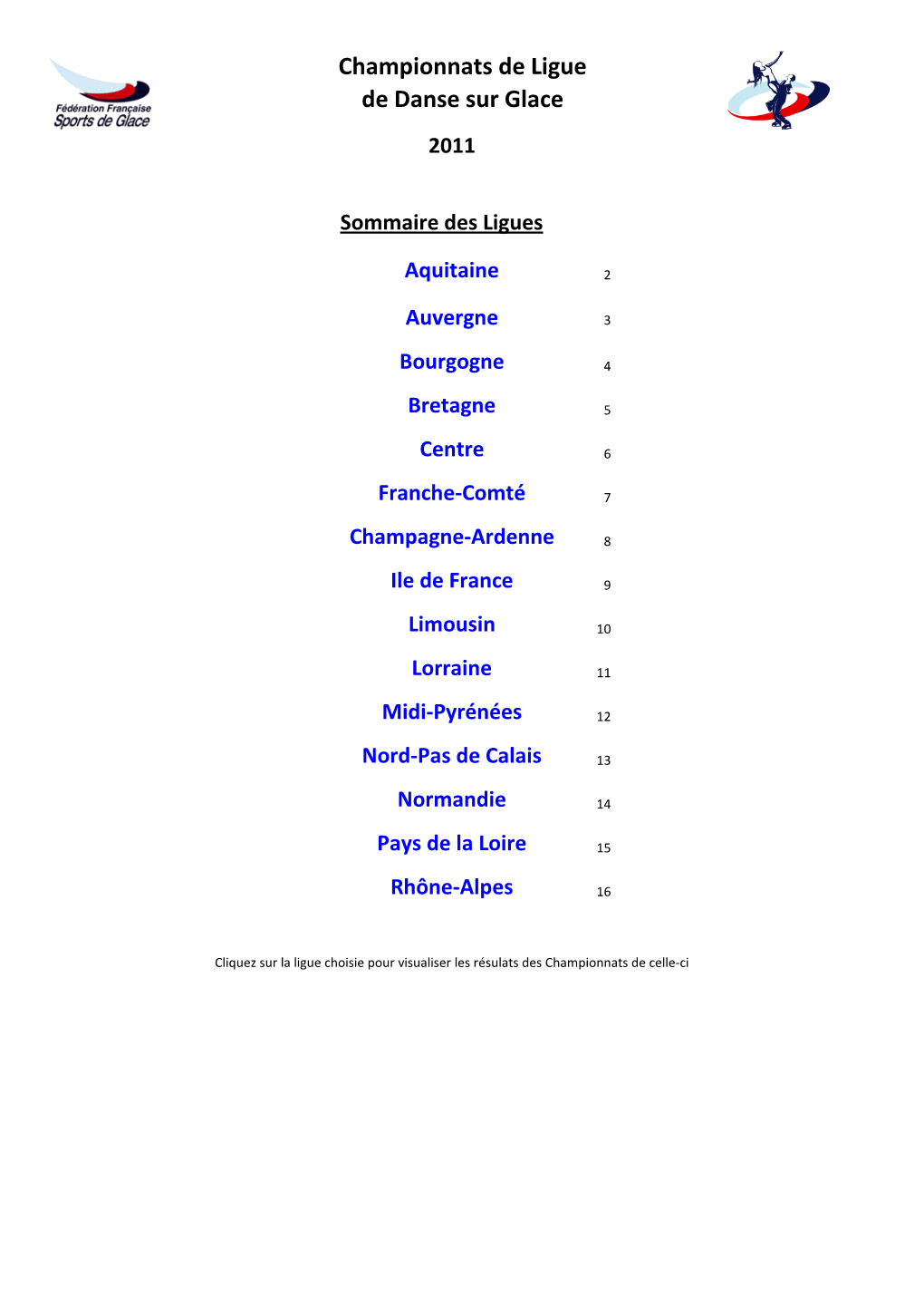 Championnats De Ligue De Danse Sur Glace 2011