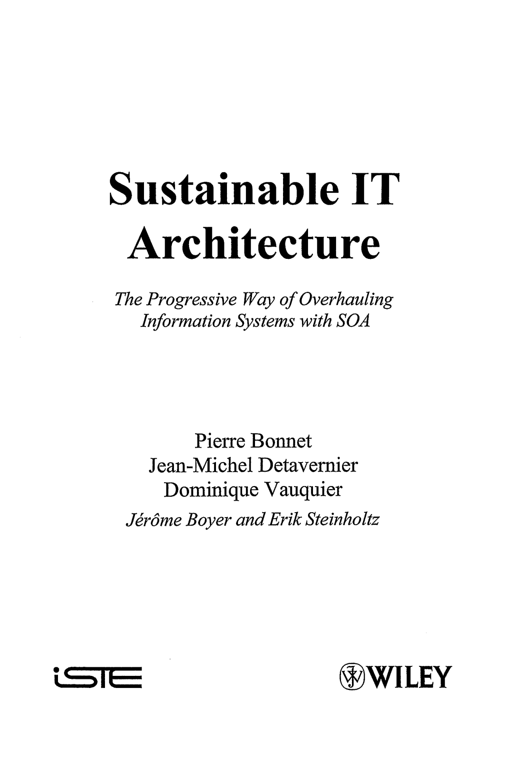 Sustainable IT Architecture