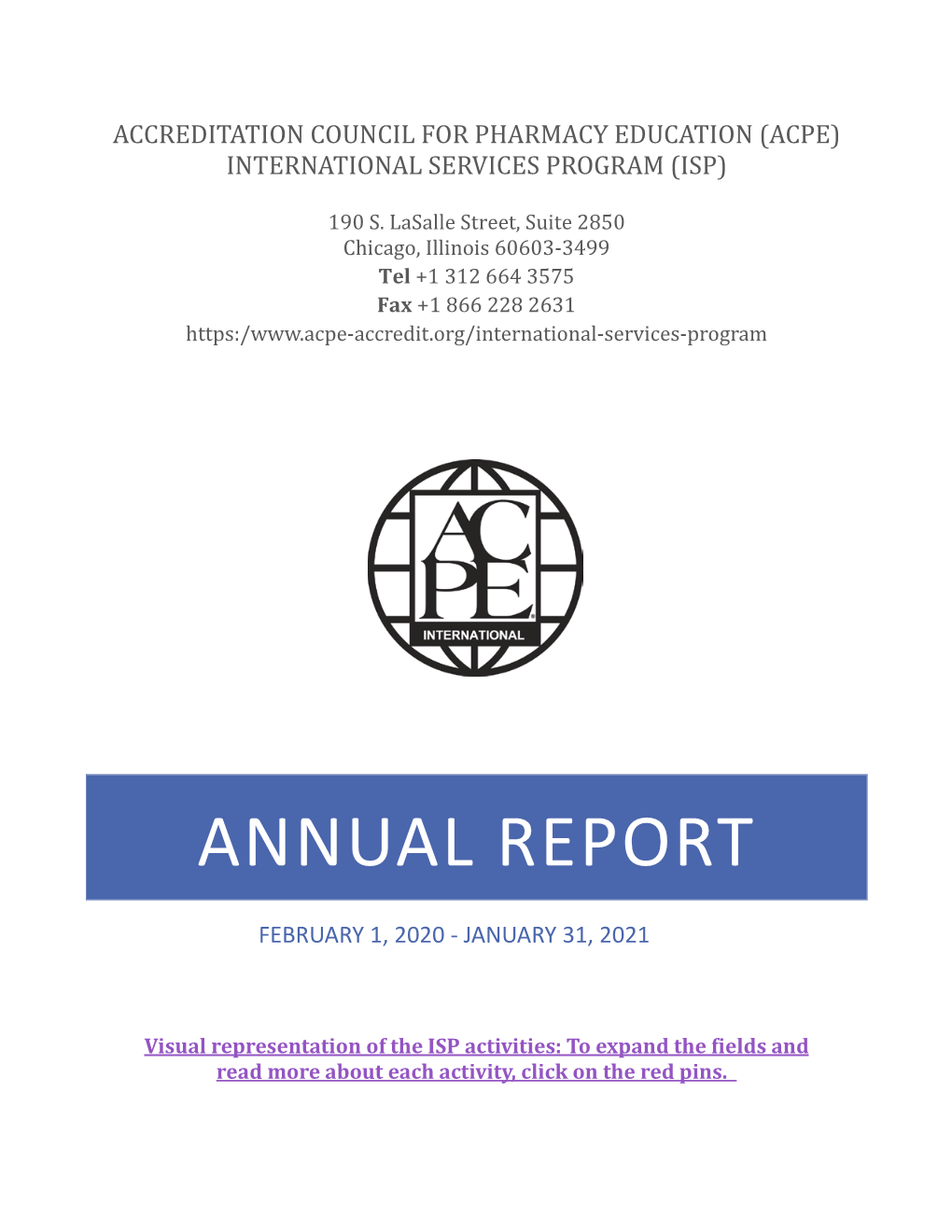 ISP Annual Report