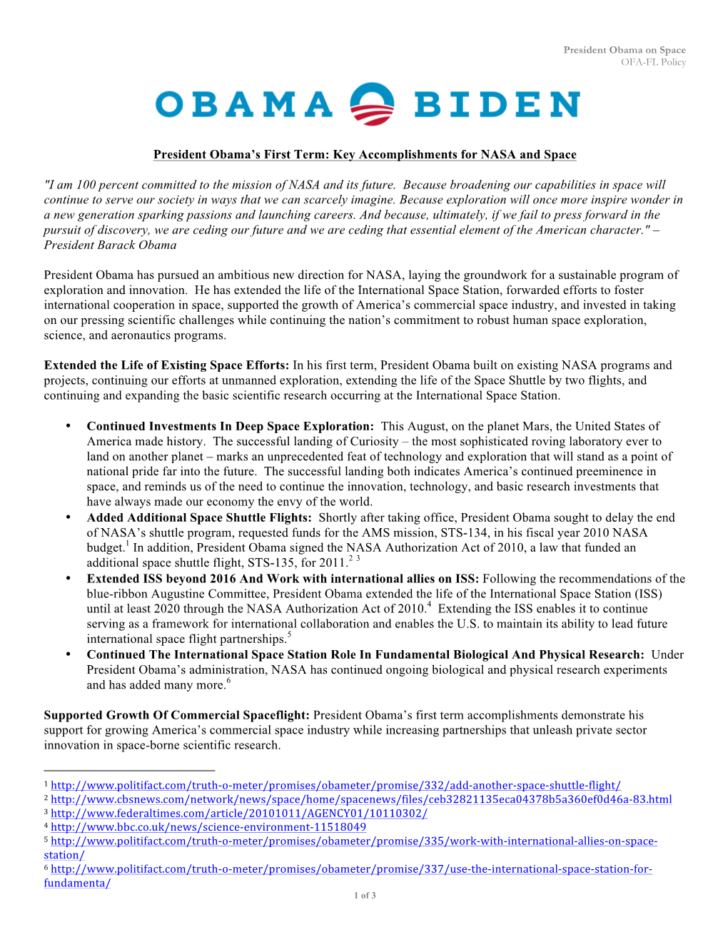 President Obama's First Term: Key Accomplishments