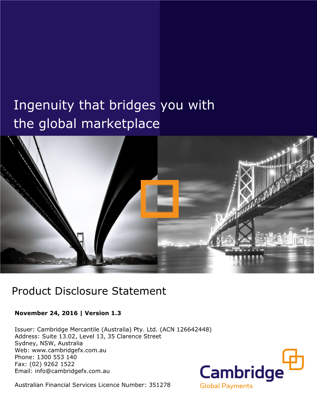 Product Disclosure Statement