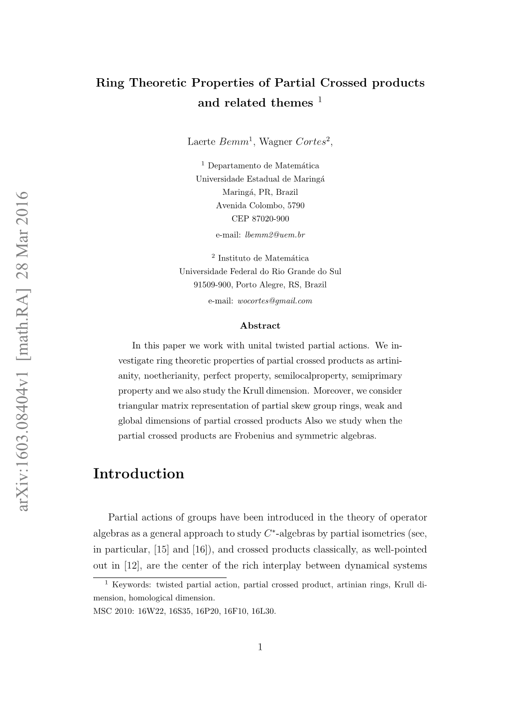 Ring Theoretic Properties of Partial Crossed Products and Related Themes