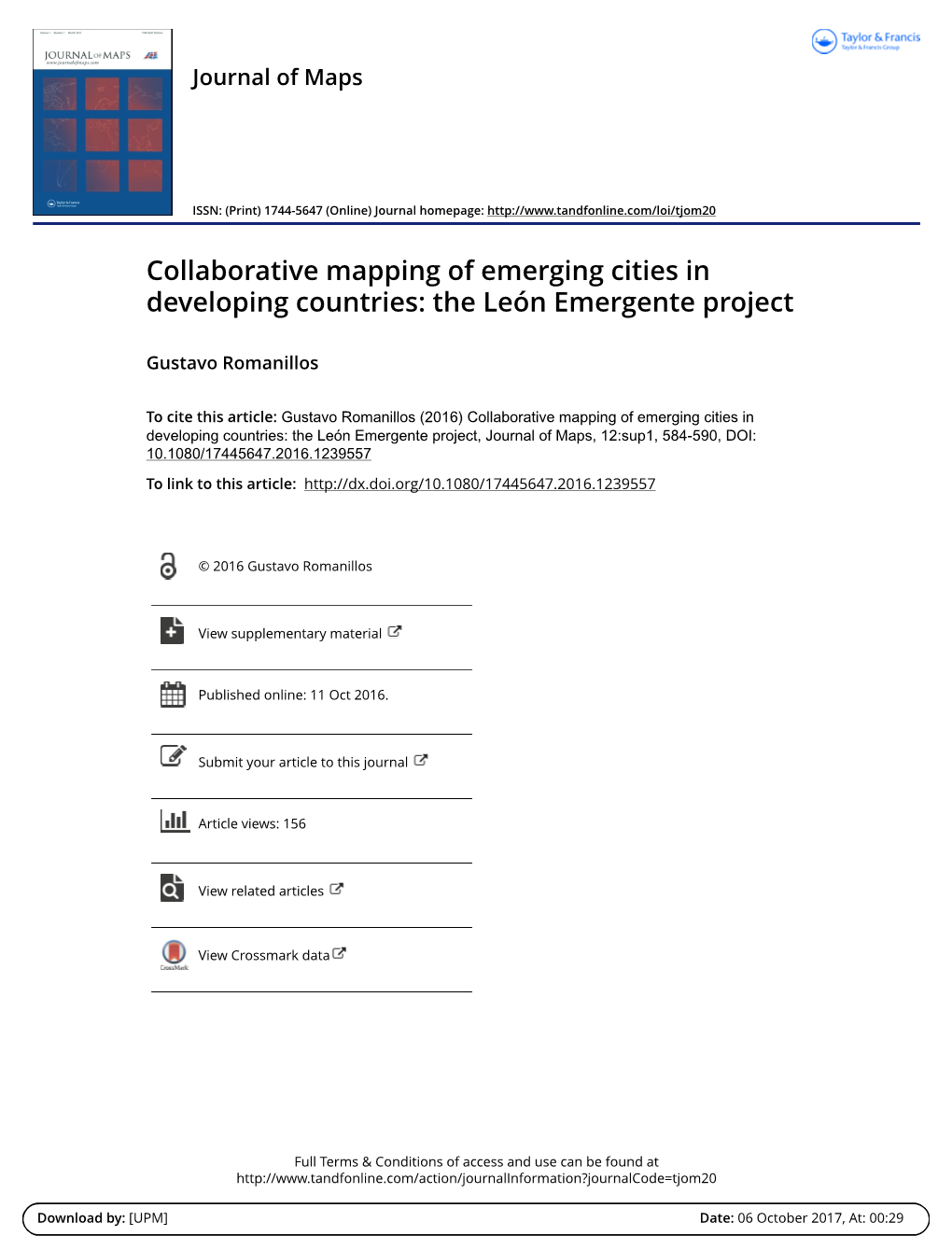 Collaborative Mapping of Emerging Cities in Developing Countries: the León Emergente Project