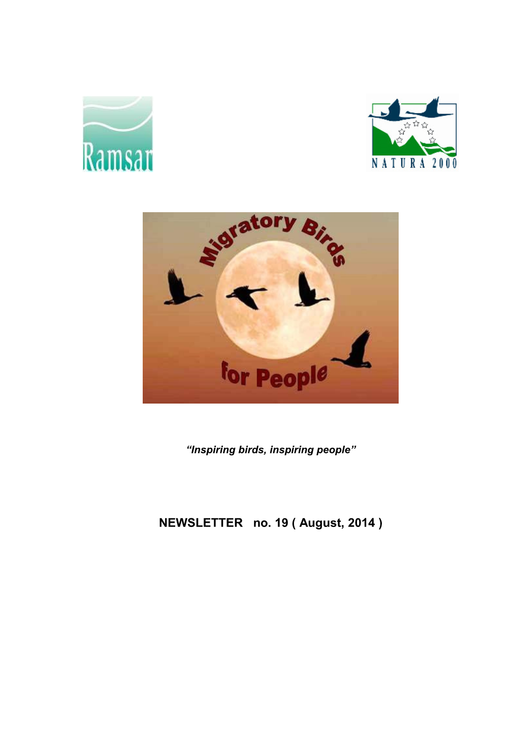 NEWSLETTER No. 19 ( August, 2014 )