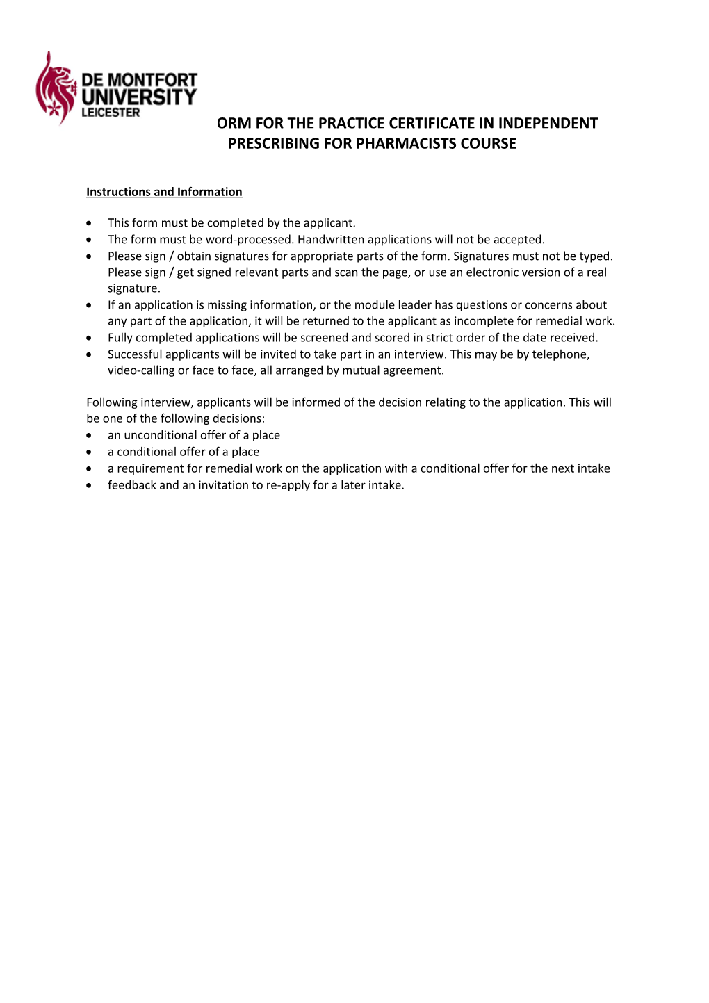 IP Appication Form (2017 Onwards)