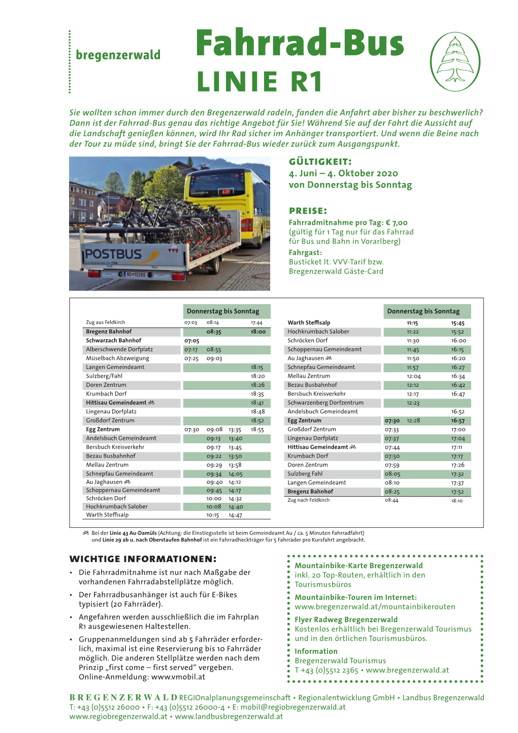 Fahrrad-Bus Linie R1