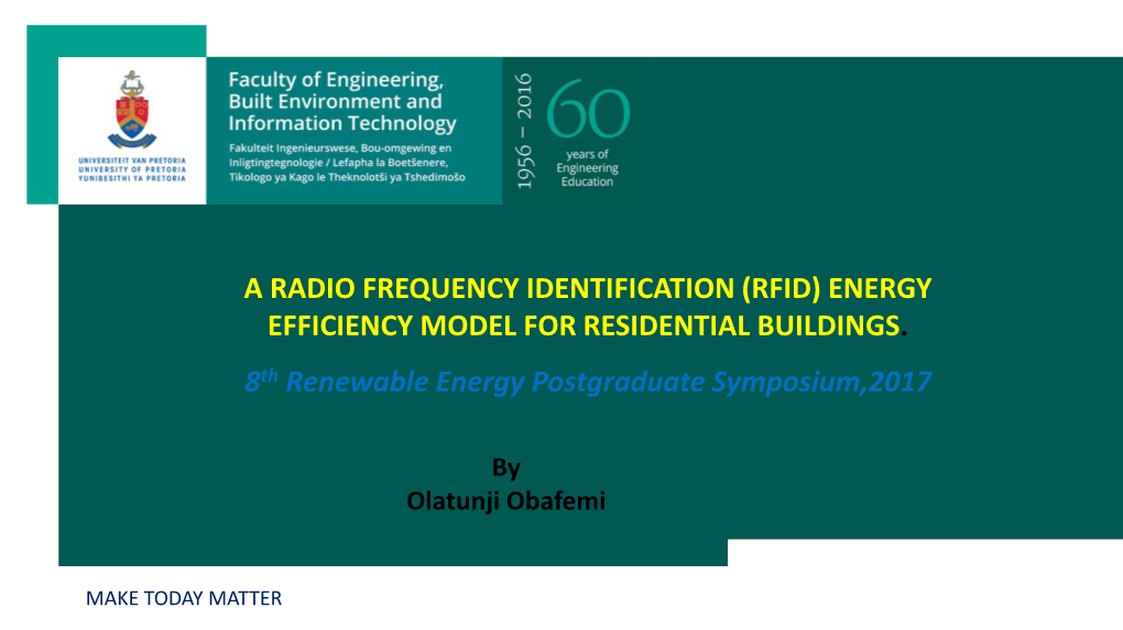 A Radio Frequency Identification (Rfid) Energy Efficiency Model for Residential Buildings