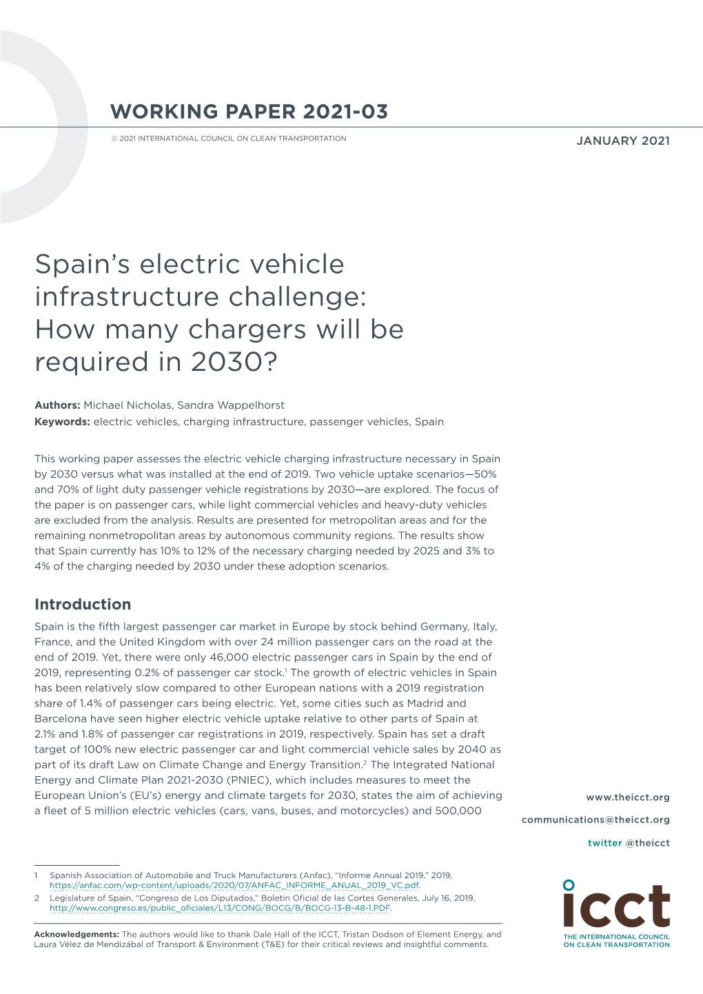 Spain's Electric Vehicle Infrastructure Challenge