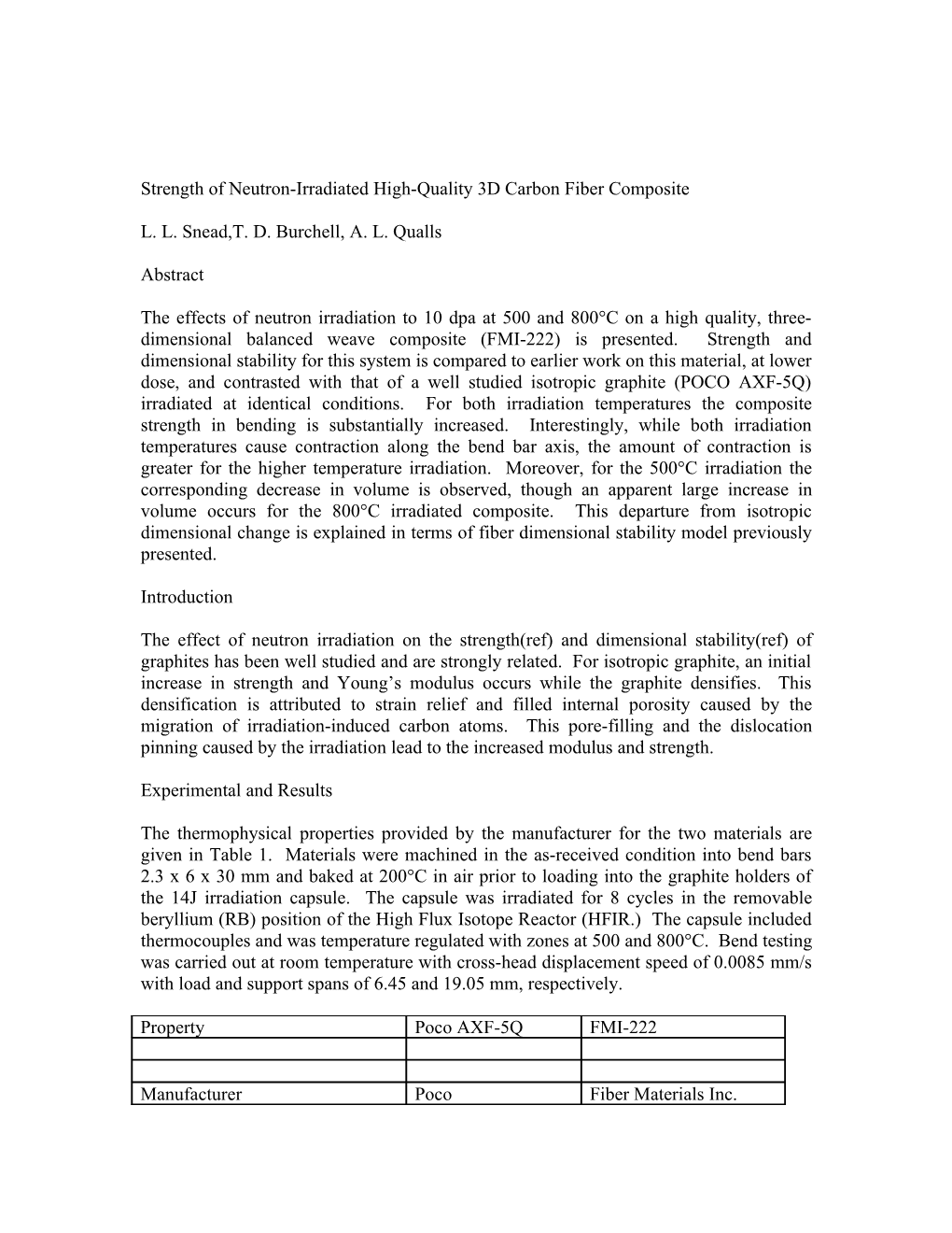 Strength of Neutron-Irradiated High-Quality 3D Carbon Fiber Composite