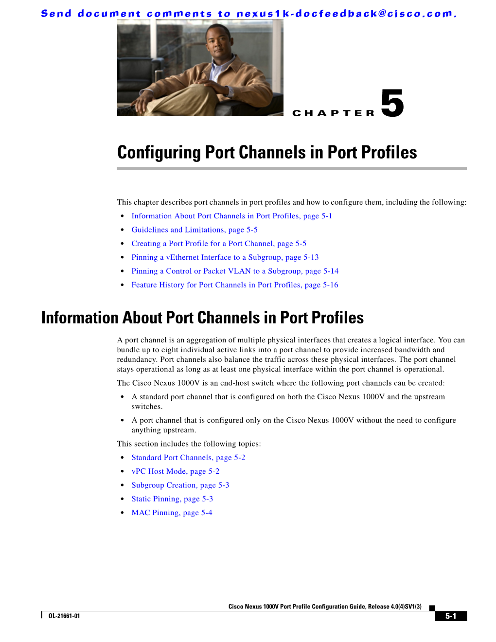 Configuring Port Channels in Port Profiles