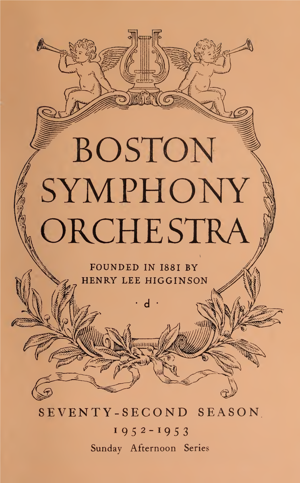 Boston Symphony Orchestra Concert Programs, Season 72, 1952-1953