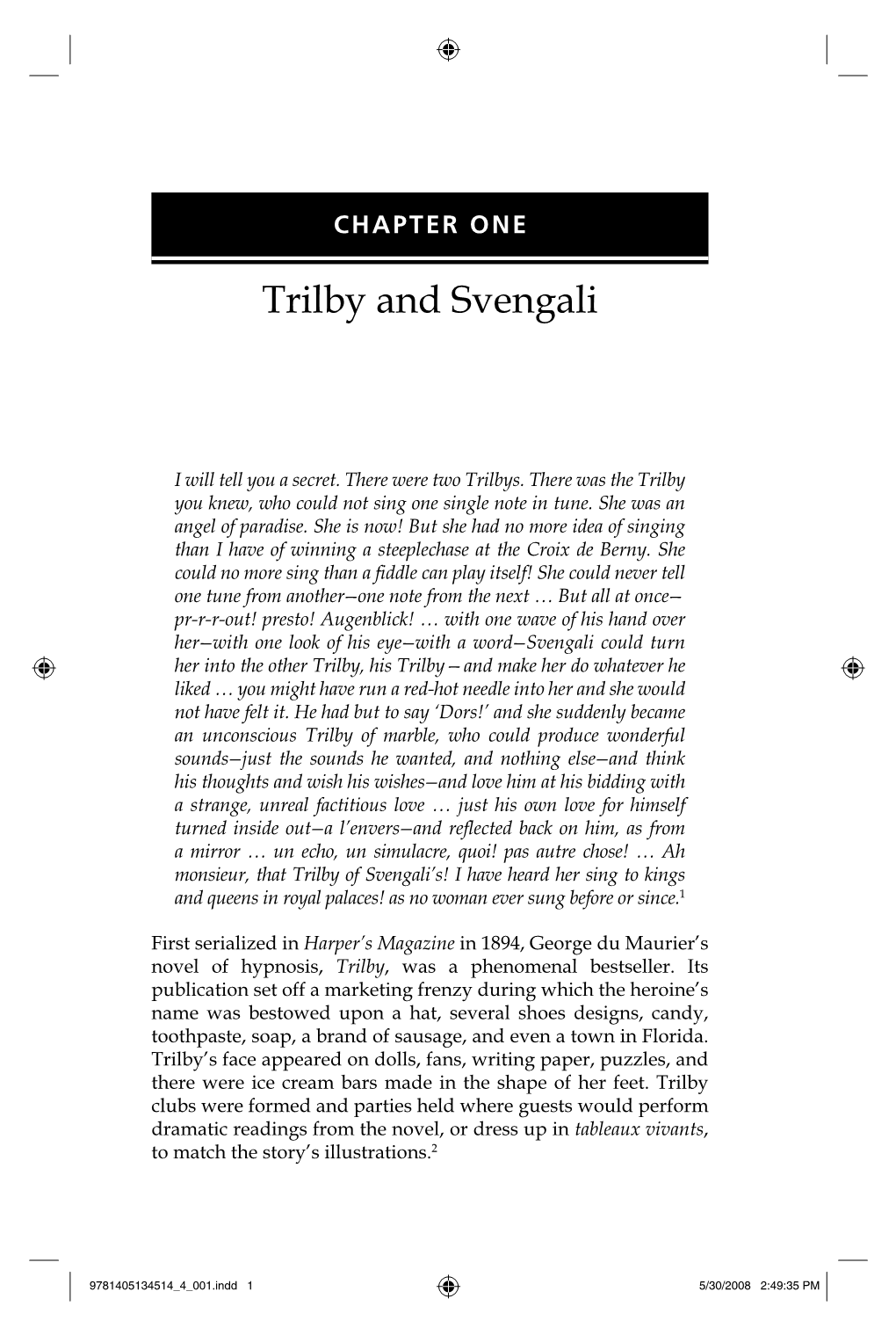 Trilby and Svengali