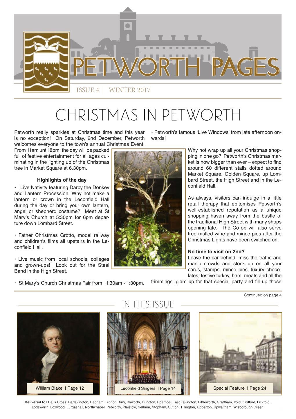 Petworth Pages Issue 4 Winter 2017 Christmas in Petworth