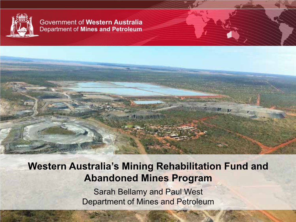 MRF and Abandoned Mines Program Presentation May 2017