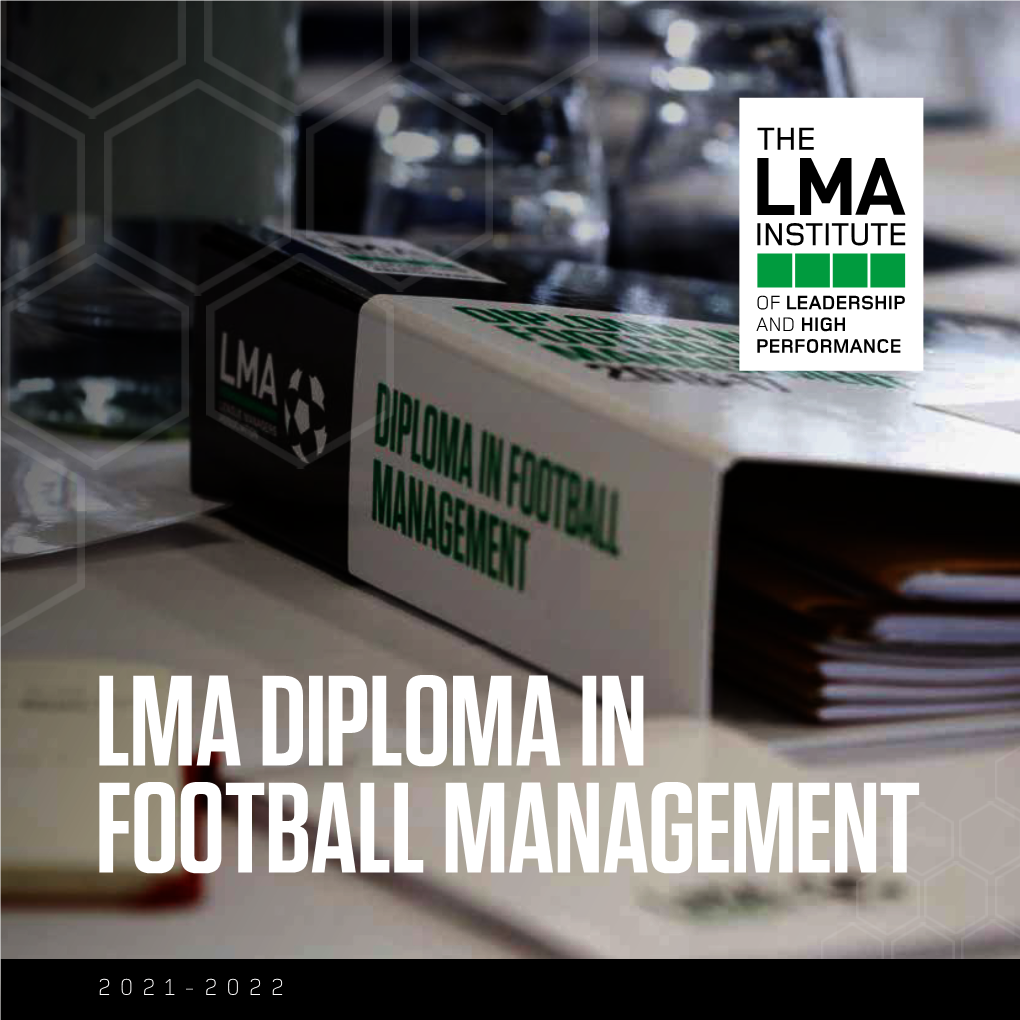 Lma Diploma in Football Management