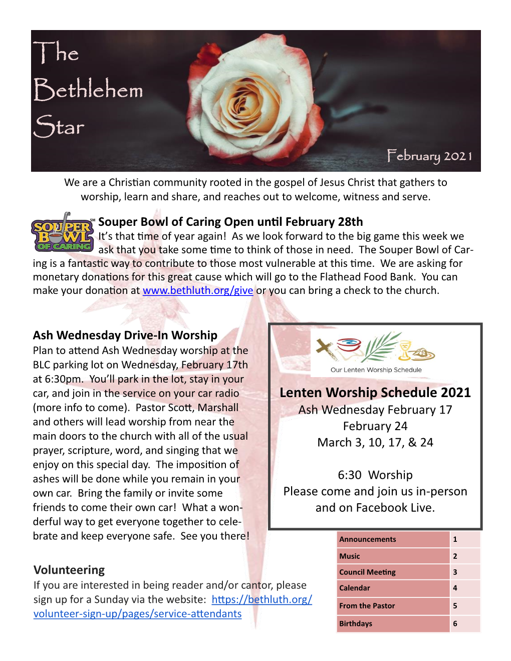 The Bethlehem Star February 2021