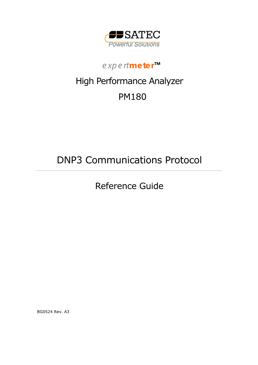 DNP3 Communications Protocol