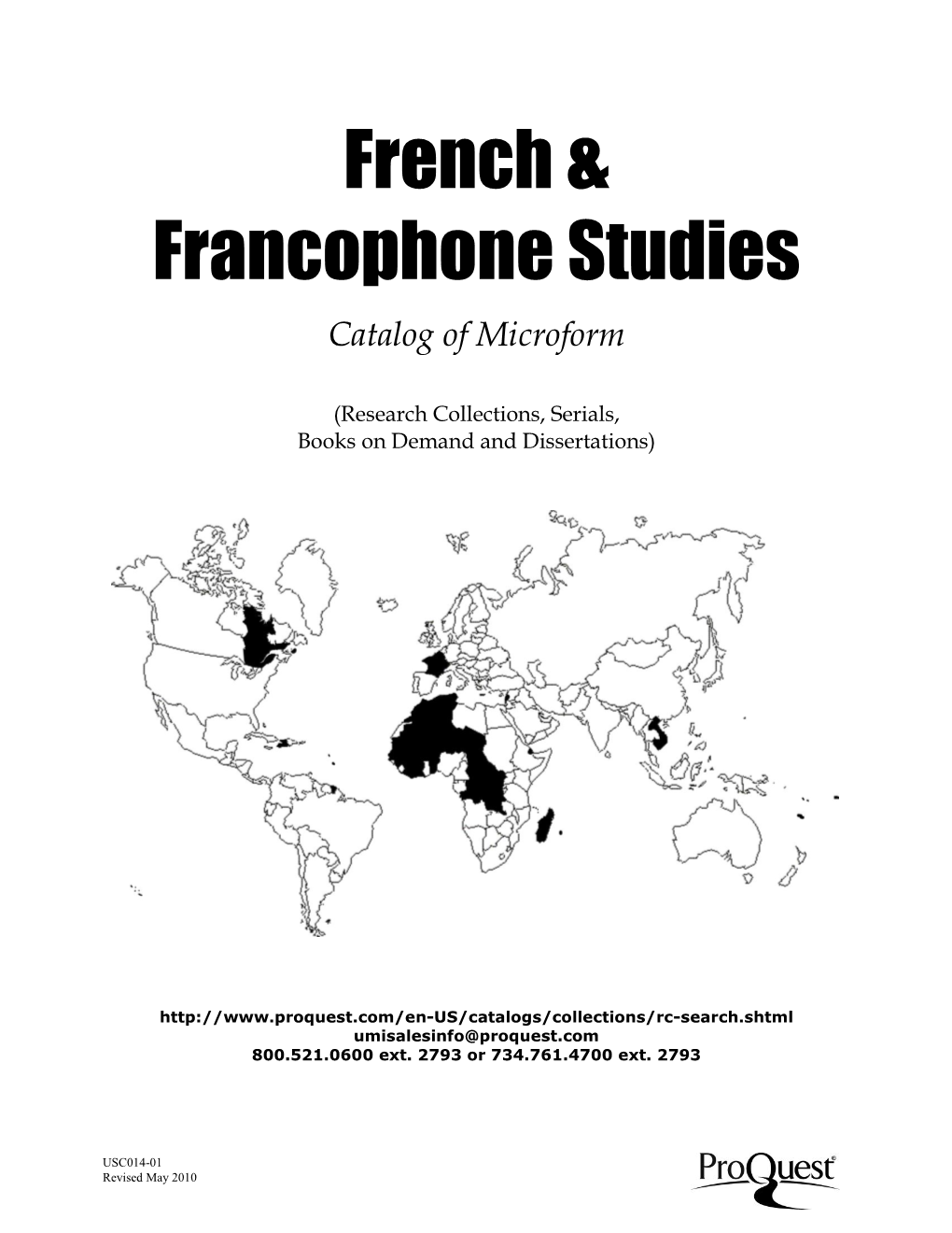 French Studies | Subject Catalog (PDF)