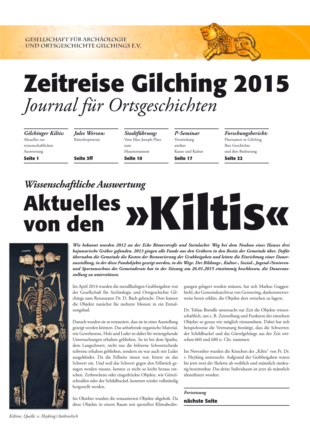 Zeitreise Gilching Journal 2015