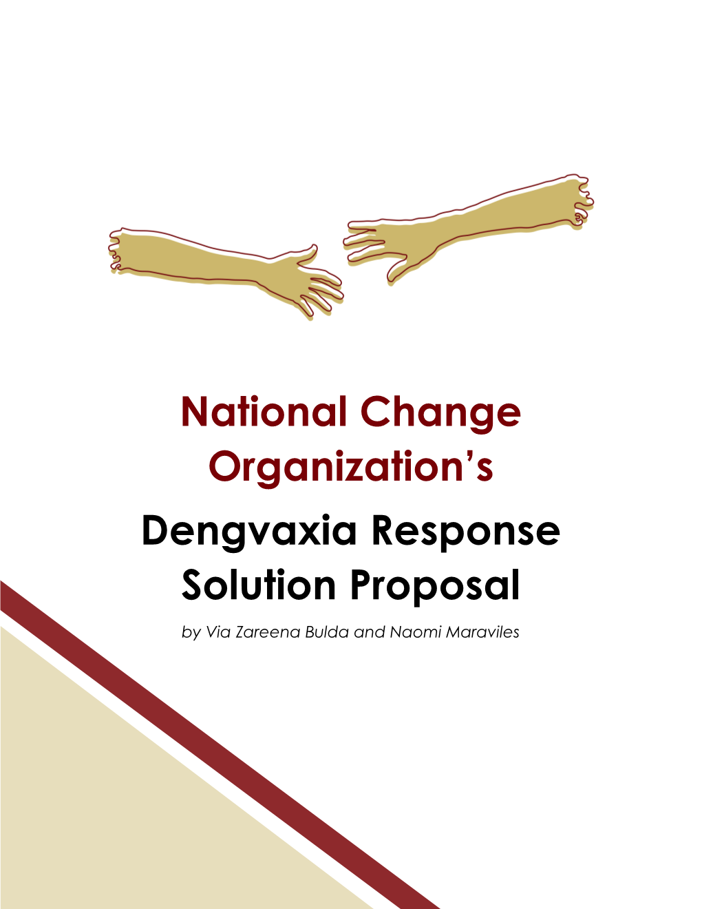 National Change Organization's Dengvaxia Response Solution