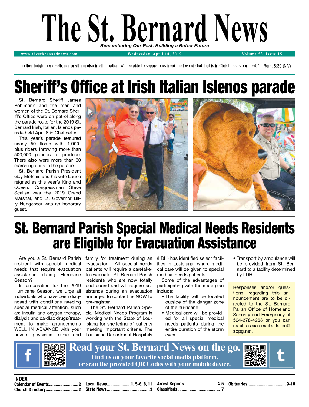 Sheriff's Office at Irish Italian Islenos Parade