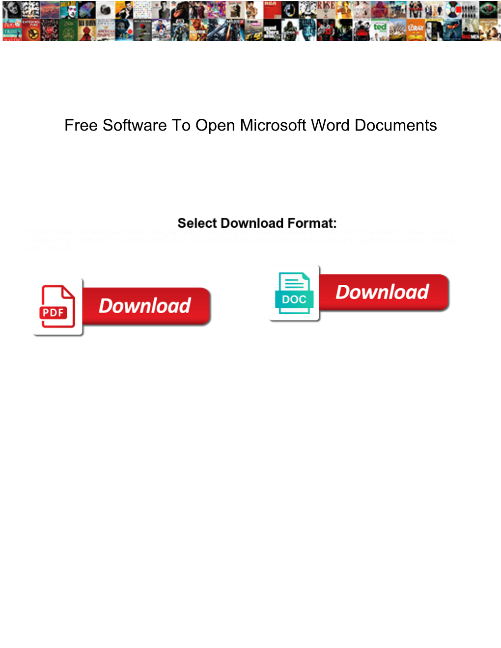 Free Software to Open Microsoft Word Documents