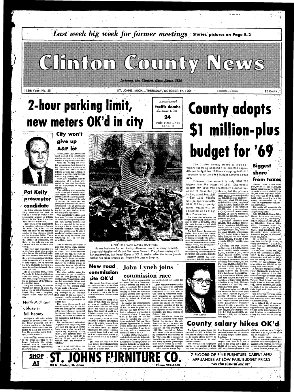 OCTOBER 17, 1968 2 SECTIONS — 30 PAGES 15 Cents