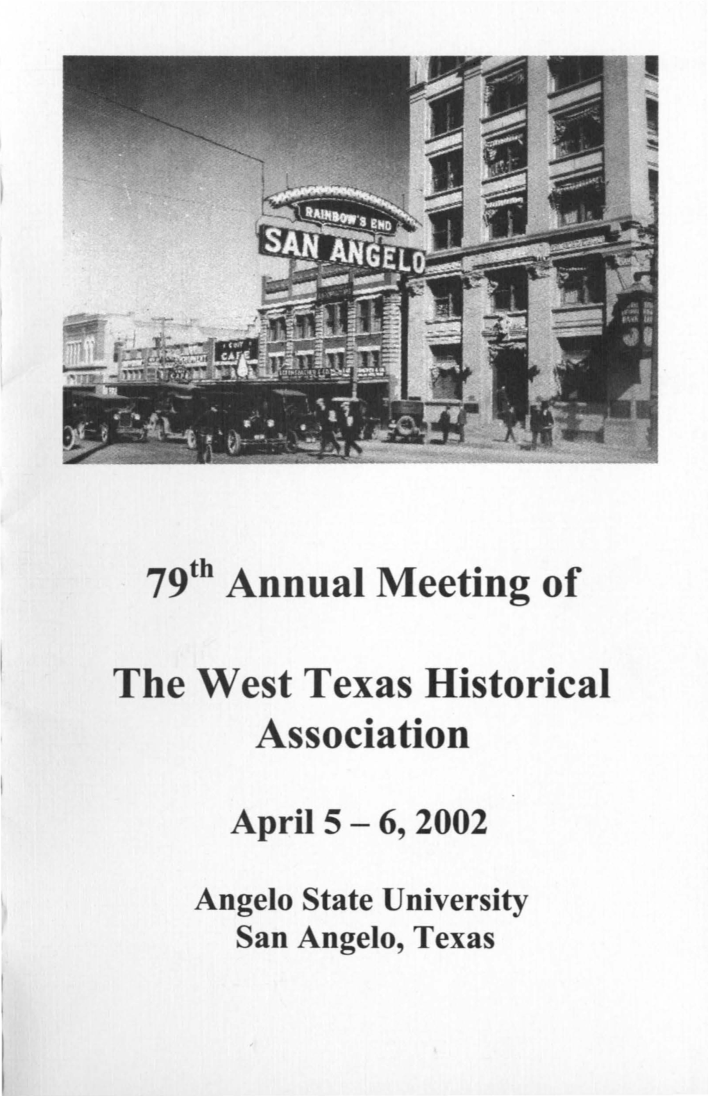 San Angelo Program, 2002