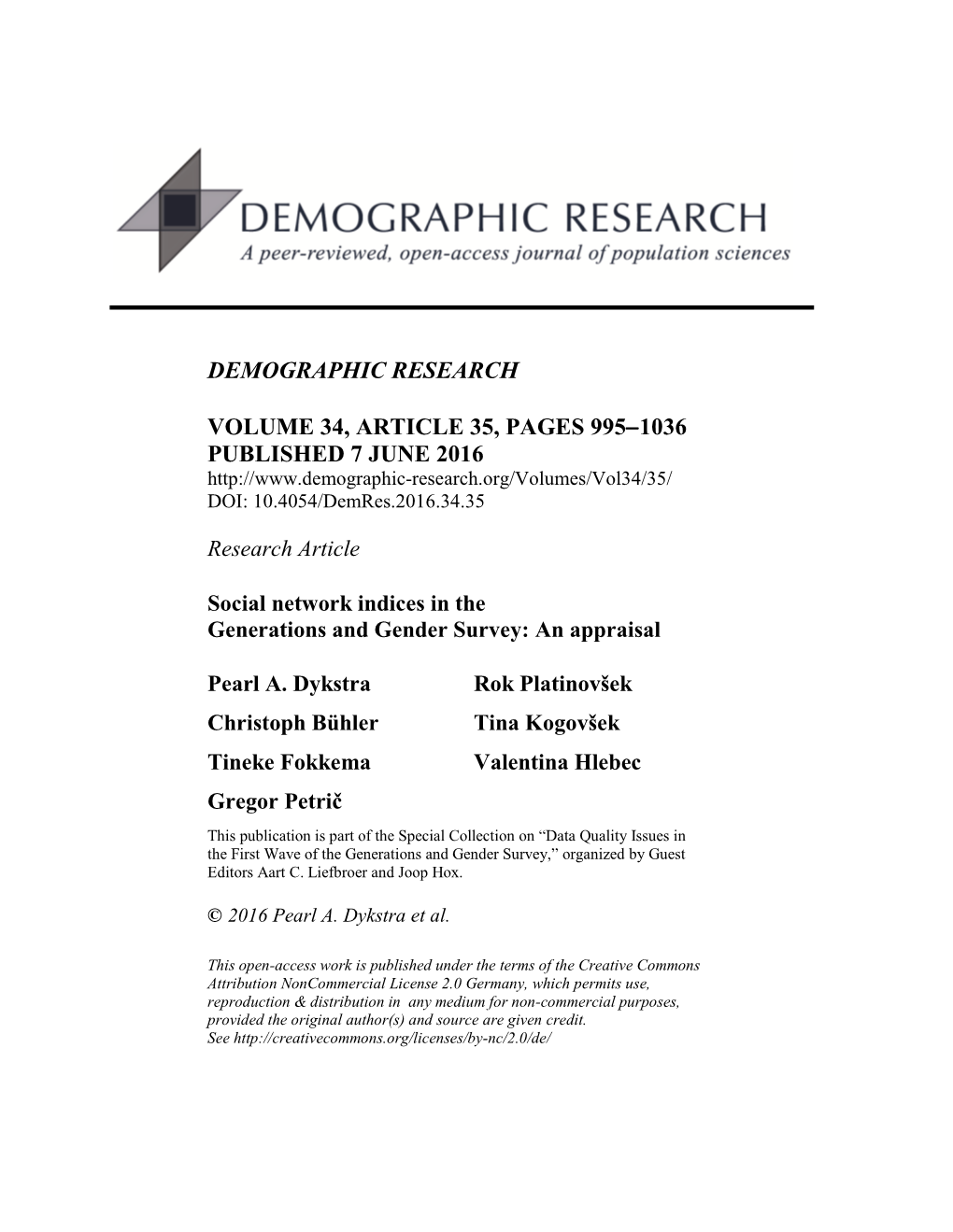 Social Network Indices in the Generations and Gender Survey: an Appraisal