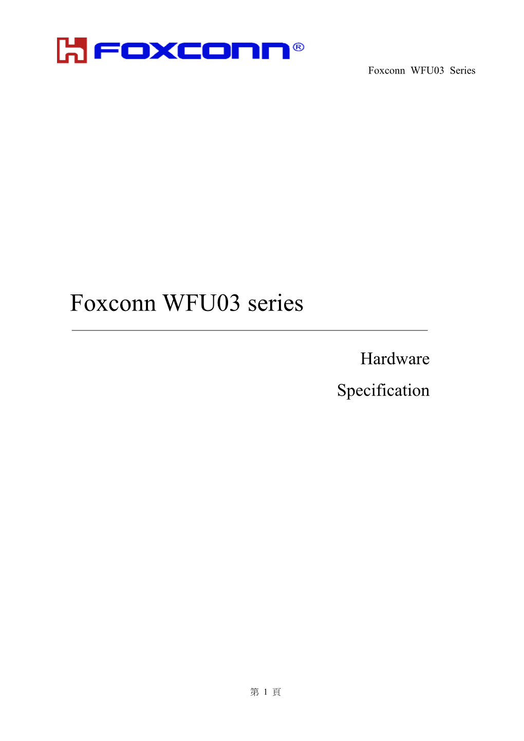 Foxconn WFU03 Series