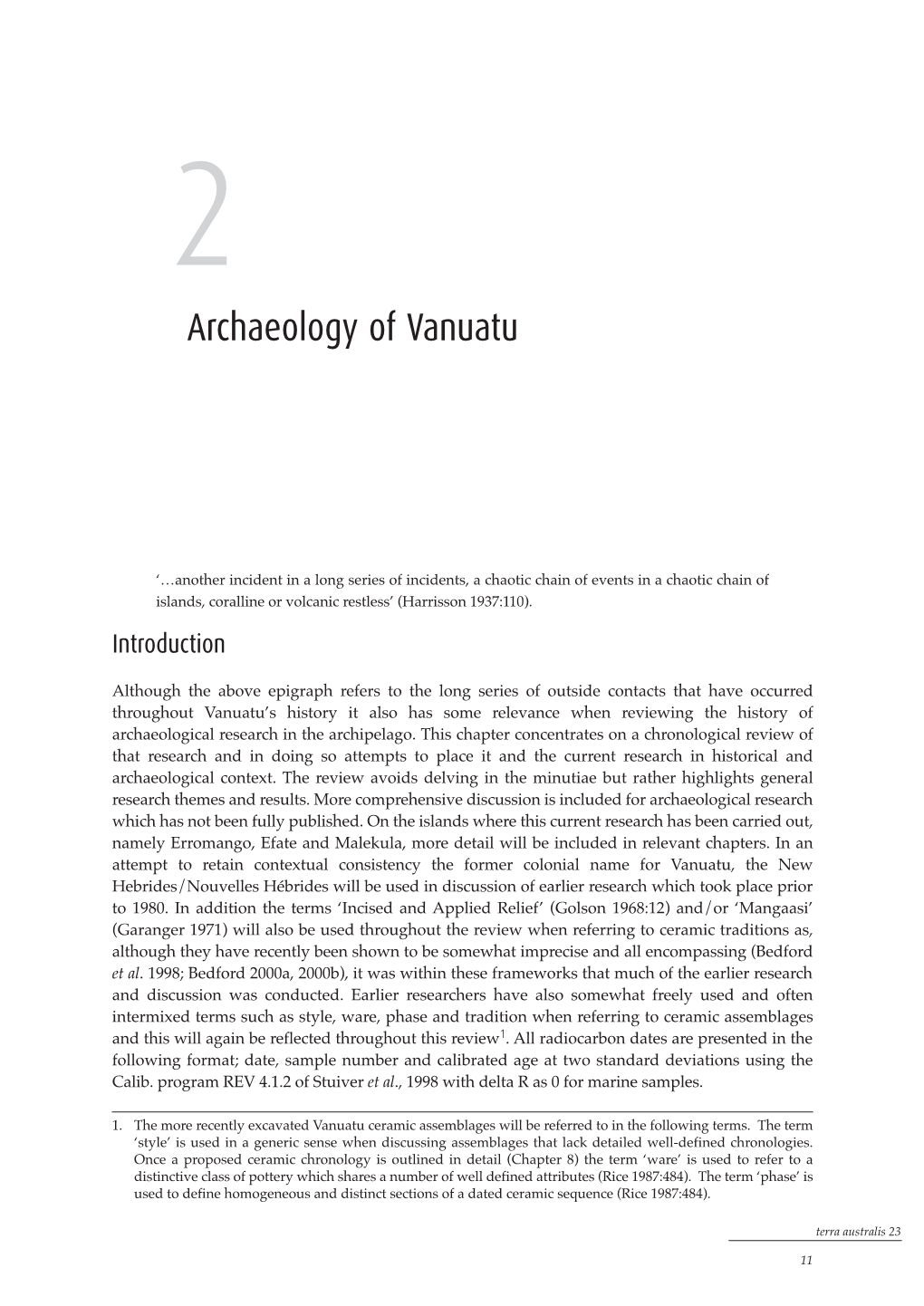 Archaeology of Vanuatu