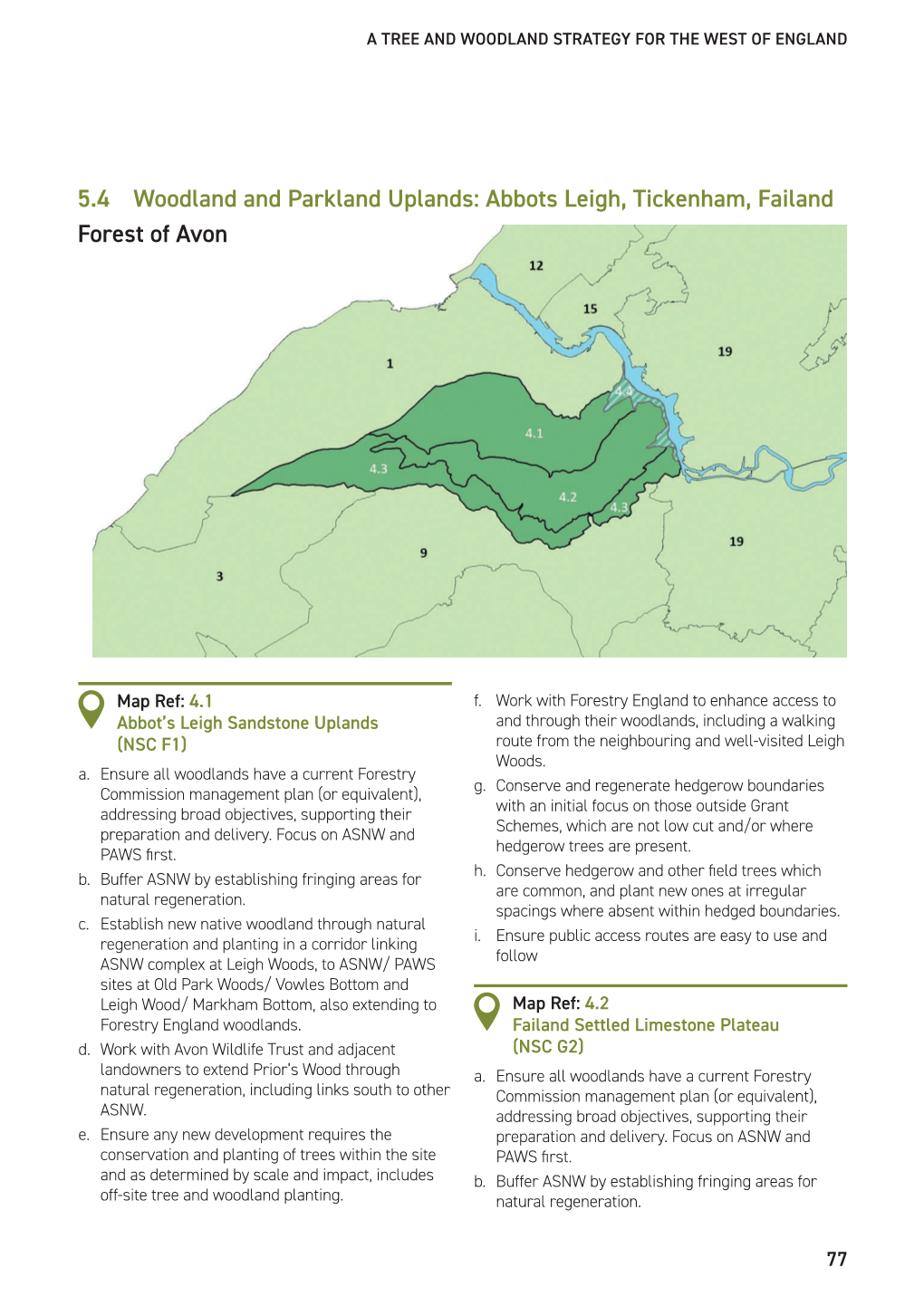 5.4 Woodland and Parkland Uplands: Abbots Leigh, Tickenham, Failand Forest of Avon