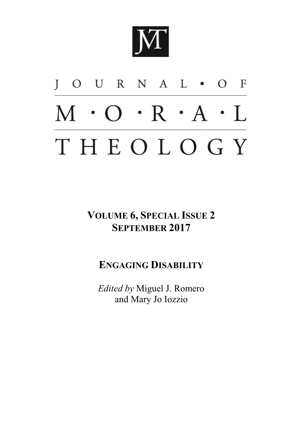 Edited by Miguel J. Romero and Mary Jo Iozzio