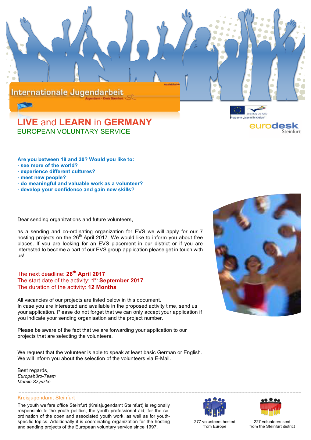 LIVE and LEARN in GERMANY EUROPEAN VOLUNTARY SERVICE