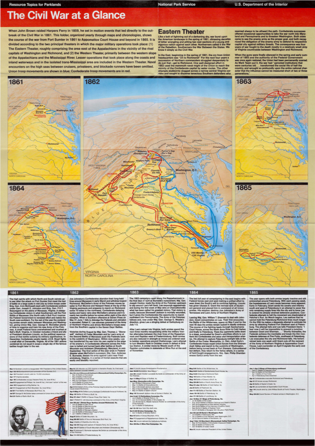 Eastern Theater Offered Occasional Opportunities to Take the War North Into Mary­ Break of the Civil War in 1861