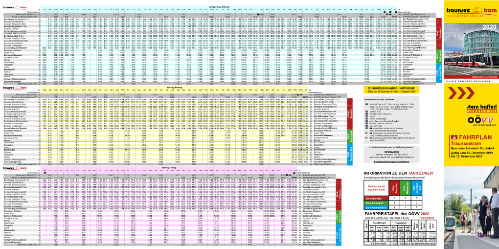 Fahrplan 2020