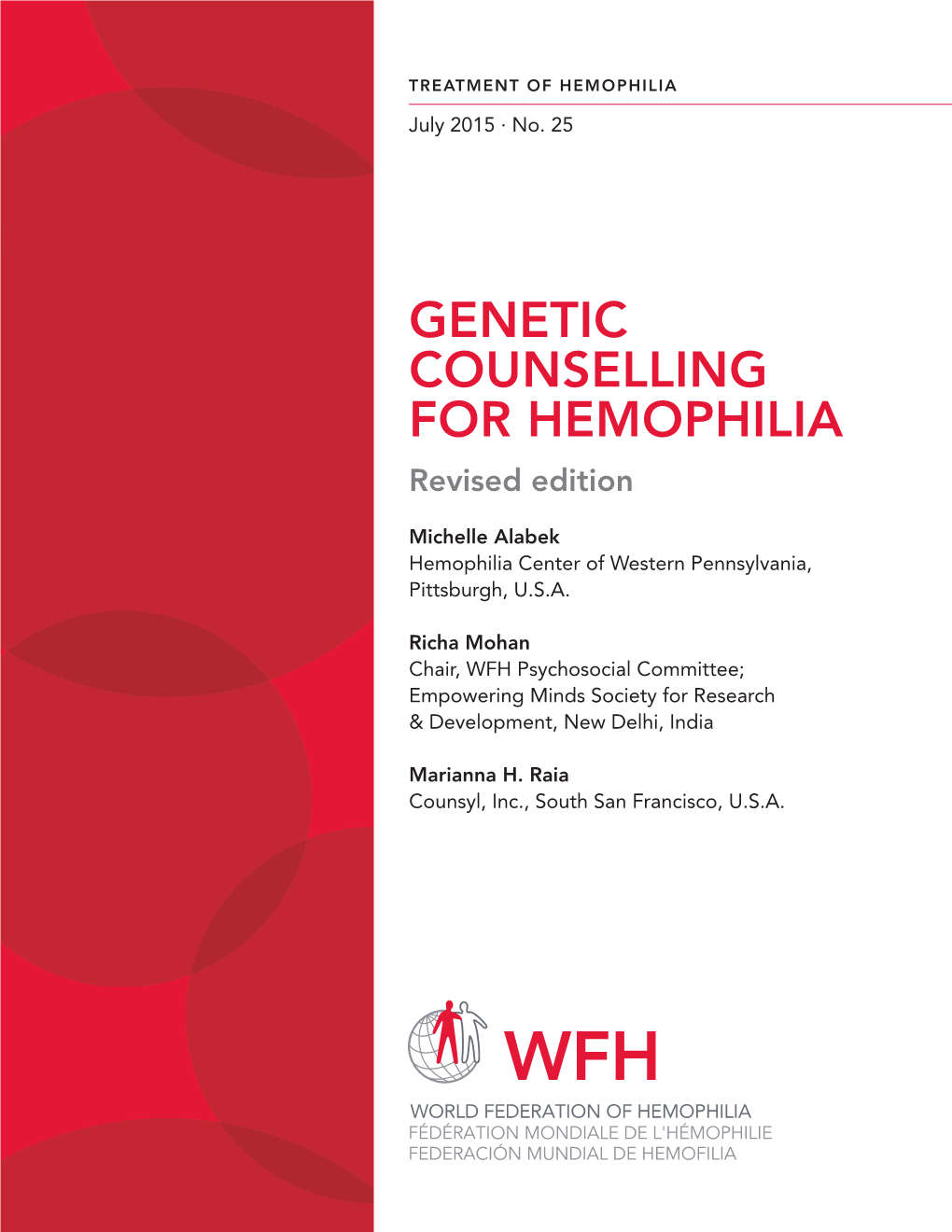 Genetic Counselling for Hemophilia Revised Edition