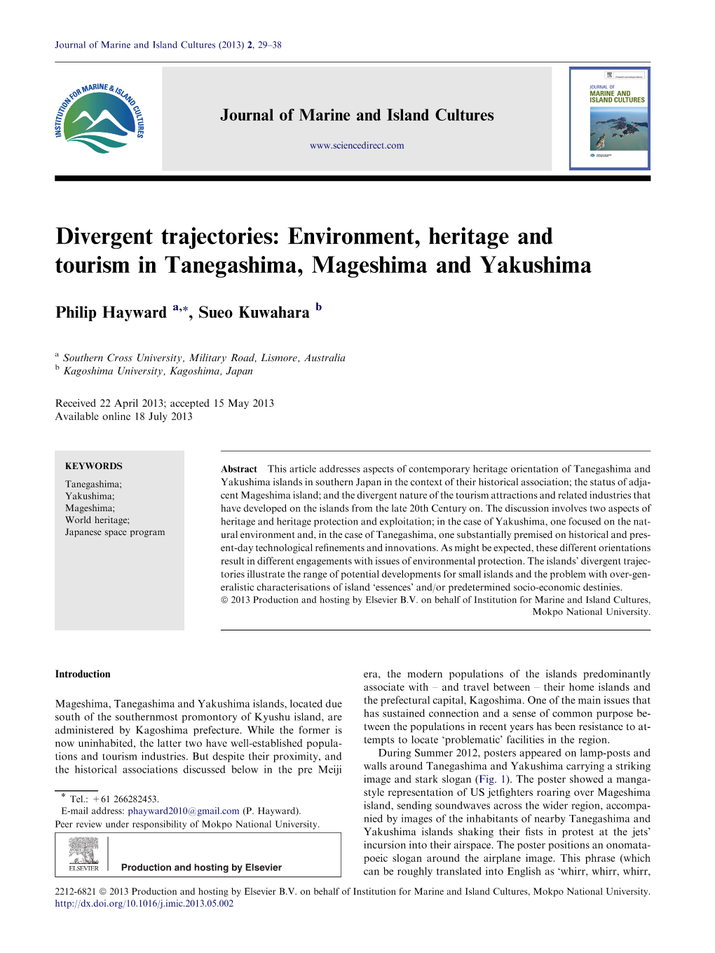 Environment, Heritage and Tourism in Tanegashima, Mageshima and Yakushima