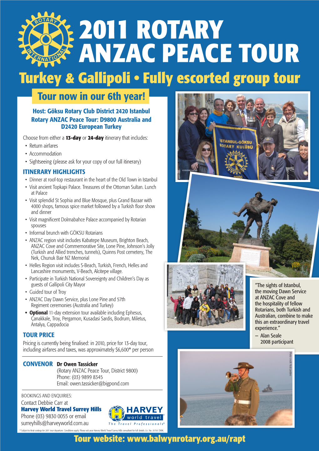 Rotary Anzac Peace Tour