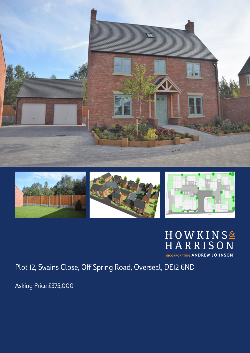 Plot 12, Swains Close, Off Spring Road, Overseal, DE12 6ND