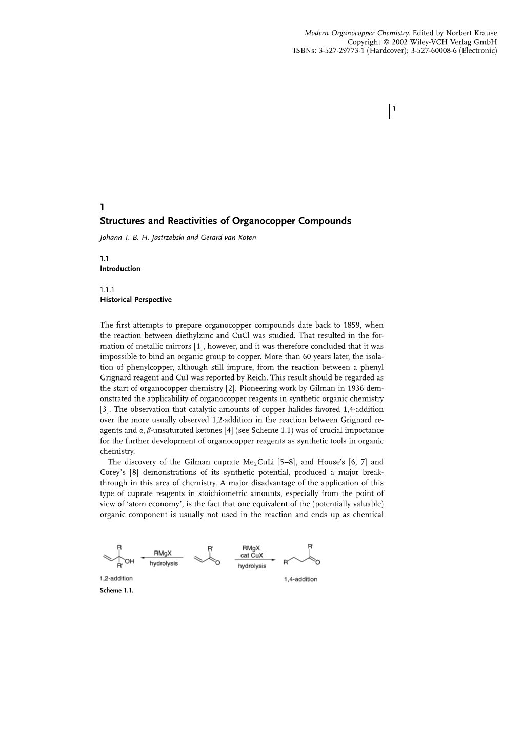 Structures and Reactivities of Organocopper Compounds Johann T